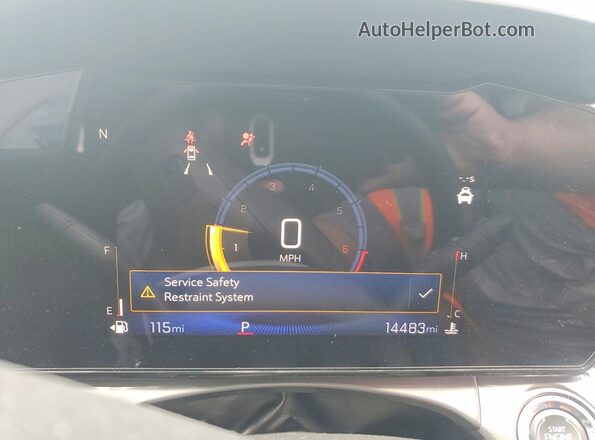 KL77LKEP3SC272368 2025 CHEVROLET TRAX Green Vista del cuadro de instrumentos