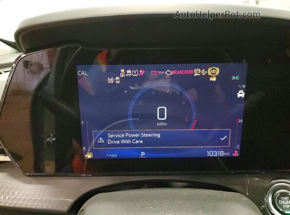 KL77LKEP9SC336445 2025 CHEVROLET TRAX Green Instrument cluster view