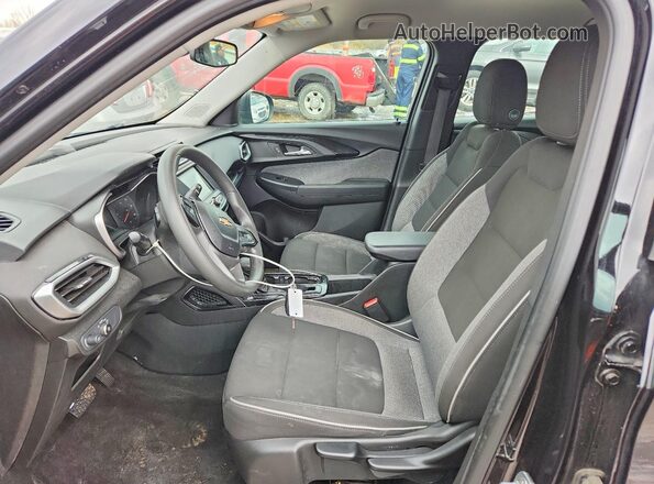 KL79MMS20MB025618 2021 CHEVROLET TRAILBLAZER Black Вид салону спереду