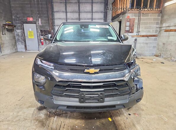 KL79MMS20MB046310 2021 CHEVROLET TRAILBLAZER Black Front view
