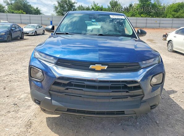 KL79MMS20MB133480 2021 CHEVROLET TRAILBLAZER Blue წინა ხედი