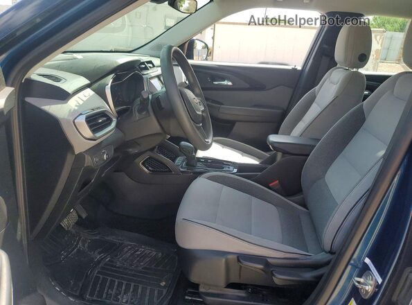 KL79MMS20MB133480 2021 CHEVROLET TRAILBLAZER Blue წინა სალონის ხედი