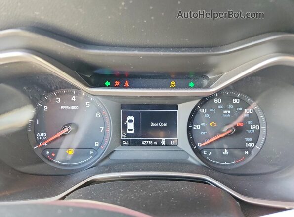 KL79MMS21MB009606 2021 CHEVROLET TRAILBLAZER Black Vista del cuadro de instrumentos