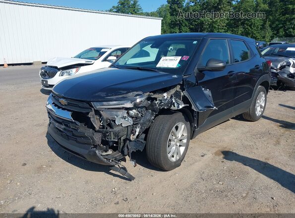KL79MMS22MB105843 2021 CHEVROLET TRAILBLAZER Black Vista tres cuartos delantera izquierda