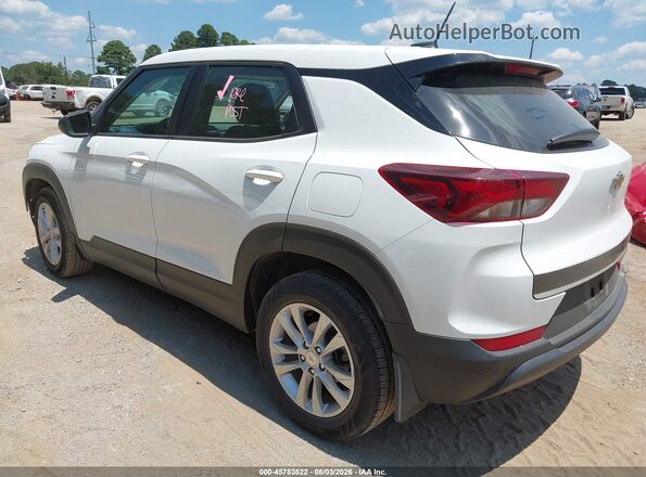 KL79MMS25MB085524 2021 CHEVROLET TRAILBLAZER White Trasero izquierdo