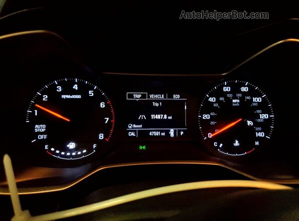 KL79MMS26MB010301 2021 CHEVROLET TRAILBLAZER Черный Вид щитка приборов