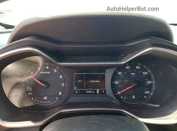KL79MMS28NB013024 2022 CHEVROLET TRAILBLAZER Оранжевый Вид щитка приборов