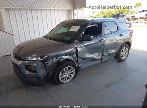 KL79MMS29NB117750 2022 CHEVROLET TRAILBLAZER Gray Передня ліва чверть