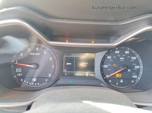 KL79MMS2XMB025819 2021 CHEVROLET TRAILBLAZER Maroon ხელსაწყოთა პანელის ხედი