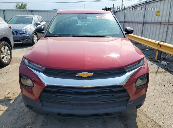 KL79MMS2XMB082666 2021 CHEVROLET TRAILBLAZER Красный Вид спереди
