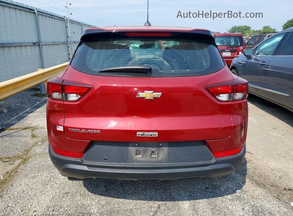 KL79MMS2XMB082666 2021 CHEVROLET TRAILBLAZER Красный Вид сзади