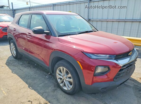 KL79MMS2XMB082666 2021 CHEVROLET TRAILBLAZER Красный Передняя правая четверть