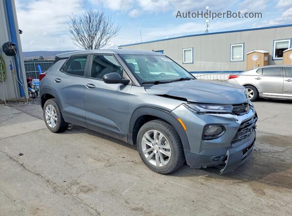 KL79MMS2XMB158970 2021 CHEVROLET TRAILBLAZER Серебряный Передняя правая четверть
