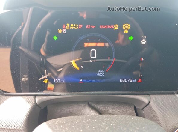 KL79MMSL0RB129297 2024 CHEVROLET TRAILBLAZER Gray Widok zestawu wskaźników