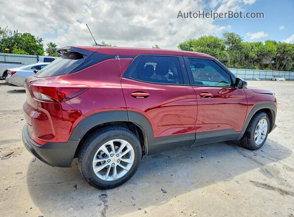 KL79MMSL3RB135448 2024 CHEVROLET TRAILBLAZER Maroon Rear right