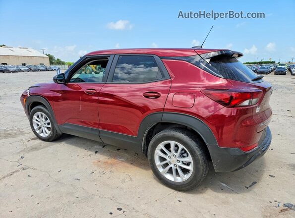 KL79MMSL3RB135448 2024 CHEVROLET TRAILBLAZER Maroon Rear left