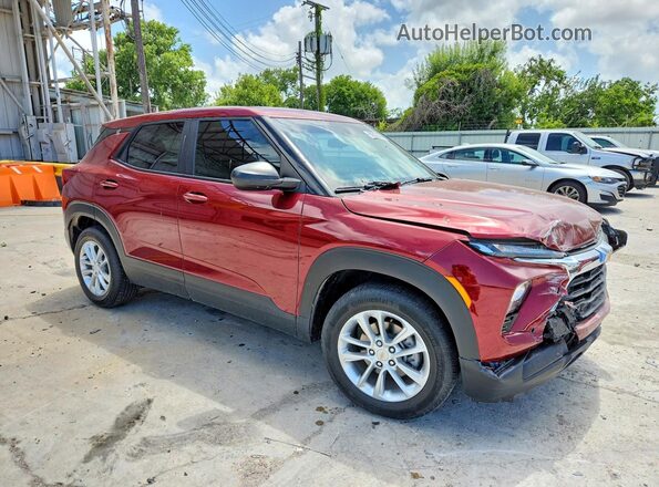 KL79MMSL3RB135448 2024 CHEVROLET TRAILBLAZER Maroon Front right