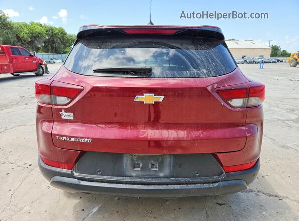 KL79MMSL3RB135448 2024 CHEVROLET TRAILBLAZER Maroon Rear view