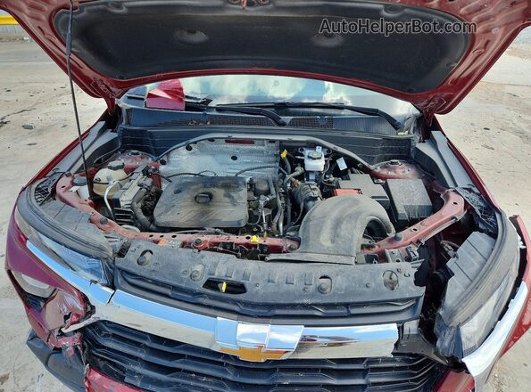 KL79MMSL3RB135448 2024 CHEVROLET TRAILBLAZER Maroon Rear interior view