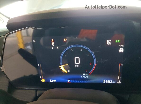 KL79MMSL4TB123395 2026 CHEVROLET TRAILBLAZER White Instrument cluster view