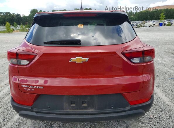 KL79MMSL6TB035190 2026 CHEVROLET TRAILBLAZER Red Vista trasera