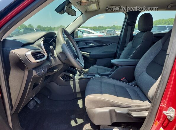KL79MNSL1MB061557 2021 CHEVROLET TRAILBLAZER Maroon წინა სალონის ხედი