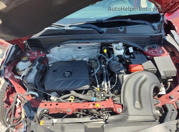KL79MNSL1MB061557 2021 CHEVROLET TRAILBLAZER Maroon ძრავის განყოფილების ხედი