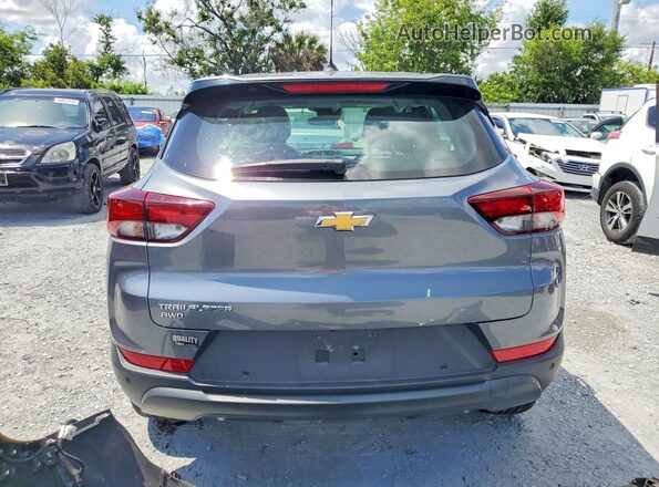 KL79MNSL3NB086056 2022 CHEVROLET TRAILBLAZER Gray Rear view