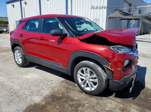 KL79MNSLXMB053277 2021 CHEVROLET TRAILBLAZER Red Przód prawy