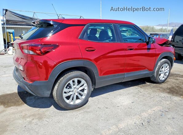 KL79MNSLXMB053277 2021 CHEVROLET TRAILBLAZER Red Tył prawy