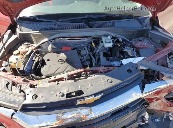 KL79MNSLXMB053277 2021 CHEVROLET TRAILBLAZER Red Widok komory silnika