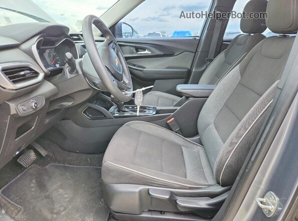 KL79MNSLXMB082620 2021 CHEVROLET TRAILBLAZER Gray Widok wnętrza z przodu