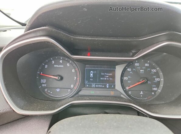 KL79MNSLXMB082620 2021 CHEVROLET TRAILBLAZER Gray Widok zestawu wskaźników