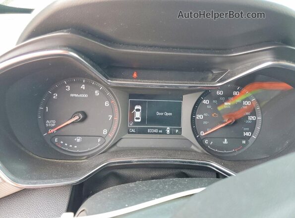 KL79MPS21MB140097 2021 CHEVROLET TRAILBLAZER Black Widok zestawu wskaźników