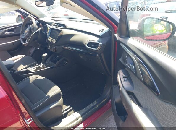 KL79MPS22MB074904 2021 CHEVROLET TRAILBLAZER Красный Вид салона спереди