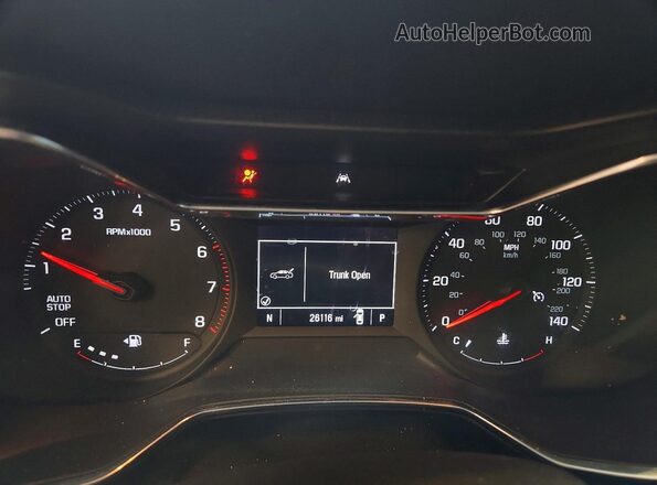 KL79MPS28PB133877 2023 CHEVROLET TRAILBLAZER Blue Instrument cluster view
