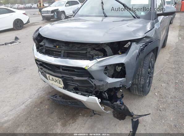 KL79MPS2XMB130538 2021 CHEVROLET TRAILBLAZER Gray Front view