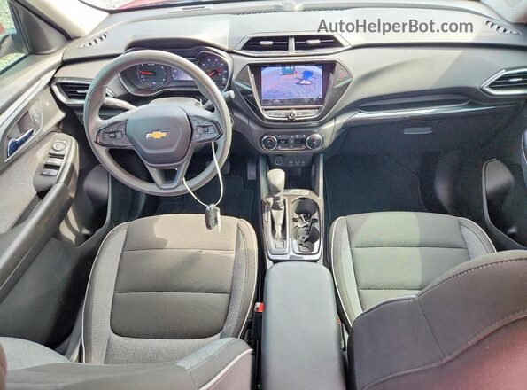 KL79MPSL0MB004553 2021 CHEVROLET TRAILBLAZER Red წინა პანელის ხედი