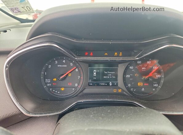 KL79MPSL0MB131304 2021 CHEVROLET TRAILBLAZER Black Սարքավորումների վահանակի տեսք