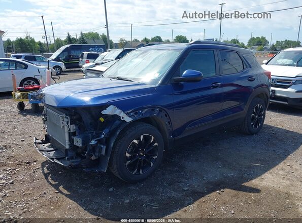 KL79MPSL2NB021937 2022 CHEVROLET TRAILBLAZER Blue წინა მარცხენა ხედი სამი მეოთხედიდან