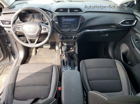 KL79MPSL4MB005351 2021 CHEVROLET TRAILBLAZER Серебряный Вид панели приборов
