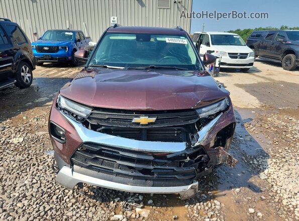 KL79MPSL5NB010558 2022 CHEVROLET TRAILBLAZER Maroon Widok z przodu