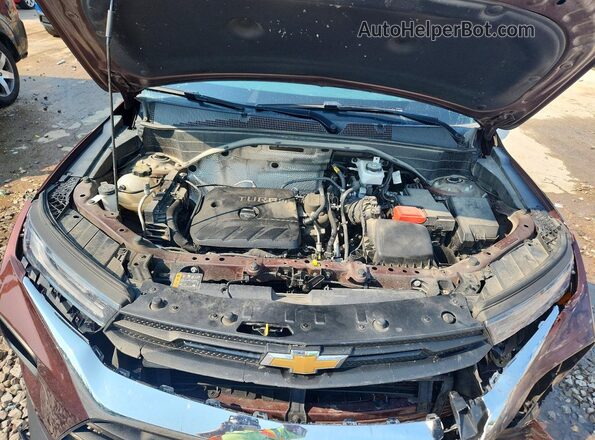 KL79MPSL5NB010558 2022 CHEVROLET TRAILBLAZER Maroon Widok wnętrza z tyłu