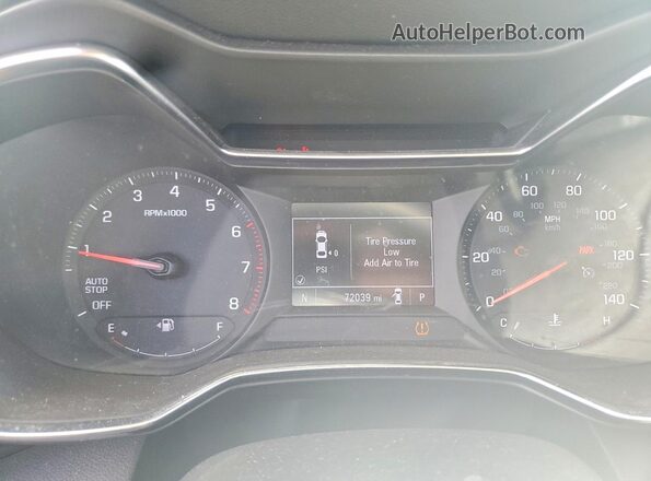 KL79MPSL5NB054480 2022 CHEVROLET TRAILBLAZER Серый Вид щитка приборов