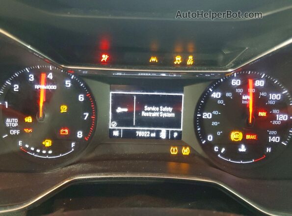 KL79MPSL9NB082086 2022 CHEVROLET TRAILBLAZER Black Instrument cluster view