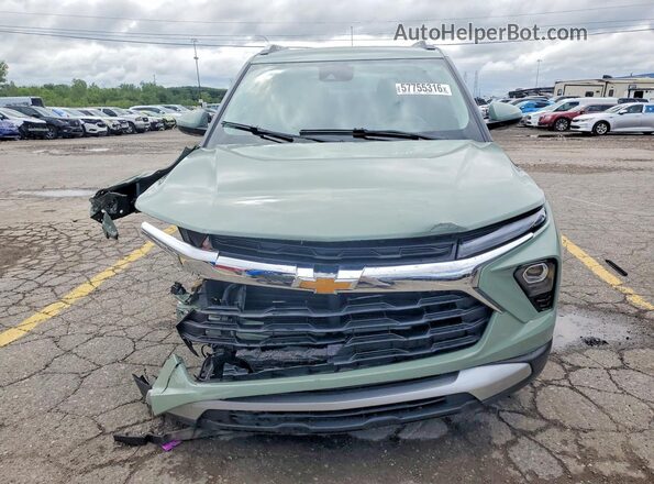 KL79MPSPXSB164312 2025 CHEVROLET TRAILBLAZER Green Front view