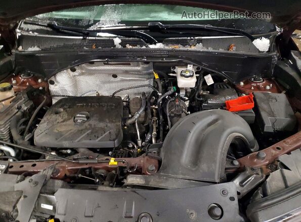 KL79MRSL2NB028219 2022 CHEVROLET TRAILBLAZER Burgundy Vista del compartimento del motor