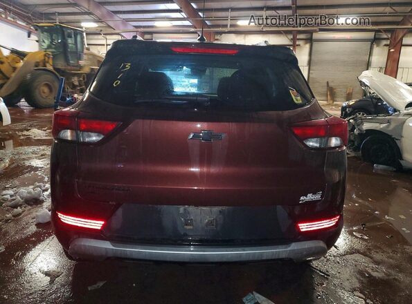 KL79MRSL2NB028219 2022 CHEVROLET TRAILBLAZER Burgundy Vista trasera