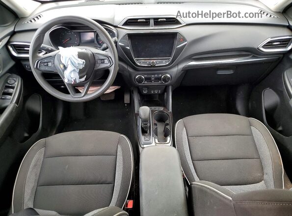 KL79MRSL2PB077553 2023 CHEVROLET TRAILBLAZER Burgundy Dashboard view