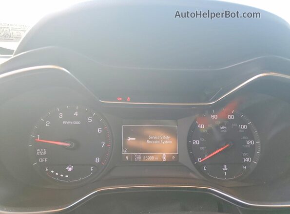 KL79MRSL4MB007189 2021 CHEVROLET TRAILBLAZER Black ხელსაწყოთა პანელის ხედი